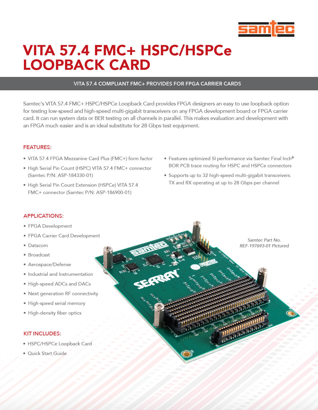 FMC+ HSPC/HSPCe Product Brief