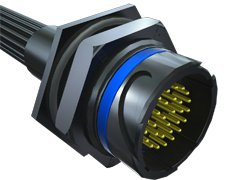 AccliMate™ IP68 Sealed Circular Panel Assembly, Receptacle, 22 mm Shell