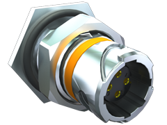 AccliMate™ IP68 Sealed Circular Receptacle Panel Assembly, 12 mm Shell, Field Termination Kit