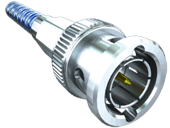 75 Ohm BNC Jack and Plug, Cable Connector