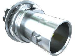 75 Ohm BNC Jack, Edge Mount