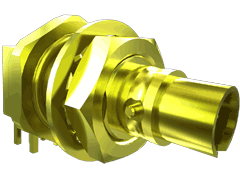 Circular RF Twinax Jack, Bulkhead Through-hole