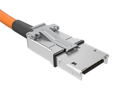 0.80 mm Eye Speed® I/O Rugged Latching High-Speed Cable Assembly