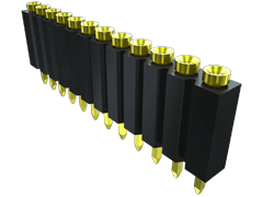 .100" Elevated Single Row Screw Machine Socket Strip