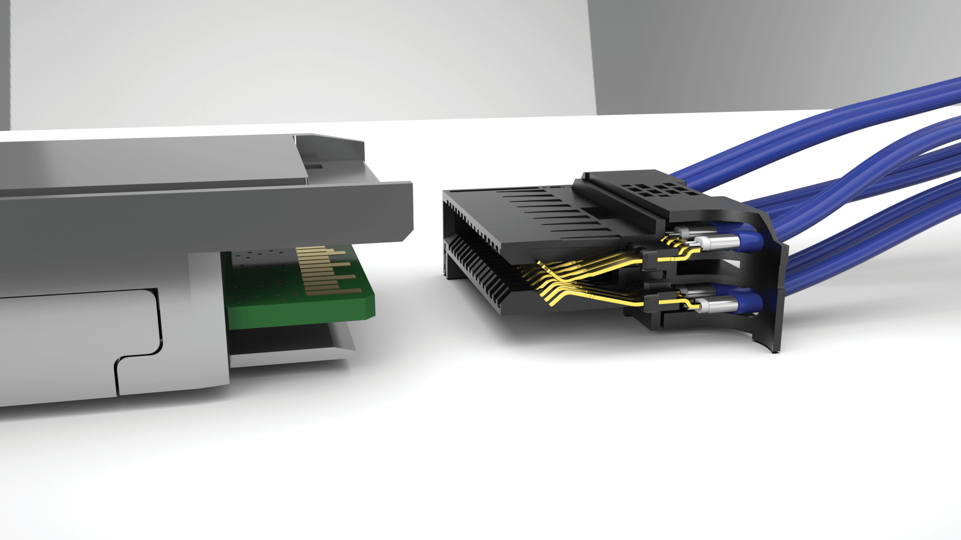 flyover® qsfp28 cutaway