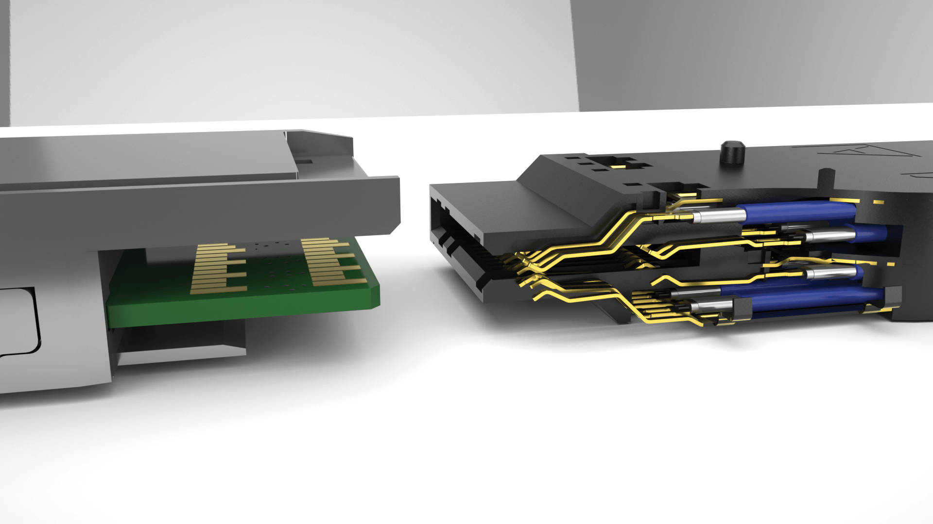 flyover® qsfp28 cutaway