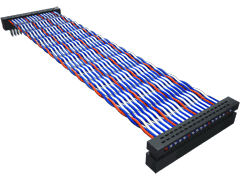 .050" Tiger Eye™ IDC Twisted Pair Cable Assembly, Terminal
