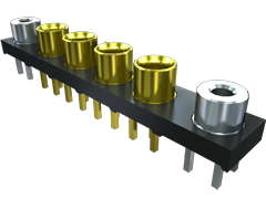 5.00 mm 75 Ohm  Ganged Micro-Miniature RF Jack, PCB Mount