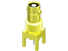 75 Ohm High-Density BNC Bulkhead Jack, Through-hole