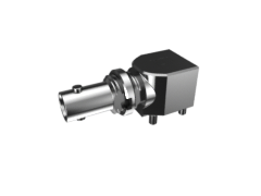 75 Ohm High-Density BNC Bulkhead Jack, Mixed Technology, Die Cast