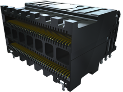 0.635 mm Eye Speed® HD High-Speed High-Density Receptacle