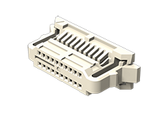 0.80 mm Double Row Discrete Wire Cable Assembly Housing