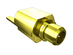 50 Ohm MMCX Jack or Plug, Edge Mount