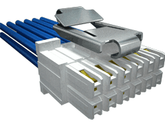 .100" Mini Mate® Double Row Discrete Wire Cable Assembly, Teflon™ Fluoropolymer Wire, Socket