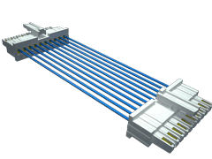 .100" Mini Mate® Single Row Discrete Wire Cable Assembly, Teflon™ Fluoropolymer Wire, Socket