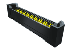 0.80 mm Q Rate® High-Speed Ground Plane Slim Body Socket Strip, Differential Pair