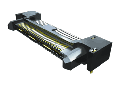 0.80 mm Q Rate® High-Speed Ground Plane Slim Body Terminal Strip, Right-Angle