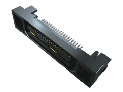 0.80 mm Q Strip® High-Speed Ground Plane Socket Strip, Edge Mount