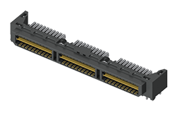 0.50 mm Q Pairs® High-Speed Ground Plane Terminal Strip, Differential Pair, Right-Angle