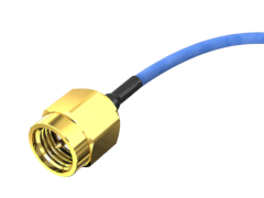 Solid FEP Dielectric, 25 AWG Microwave Cable Assembly
