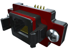 AccliMate™ IP68 Sealed Rectangular Ethernet Panel Receptacle