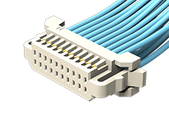 Micro Mate® Double Row Discrete Wire Cable Assembly, Teflon™ Fluoropolymer Wire, 1.00 mm Pitch