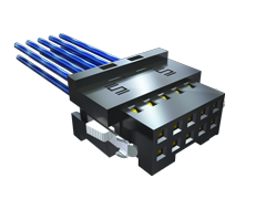 2.00 mm Tiger Eye™ Double Row Discrete Wire Cable Assembly, Teflon™ Fluoropolymer Wire, Socket