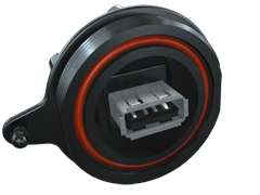 AccliMate™ IP68 Sealed Circular USB 2.0 Panel Mount Receptacle