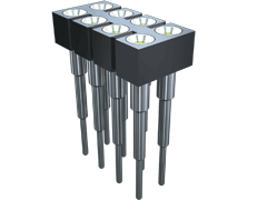 .100"  Double Row Screw Machine Socket Strip