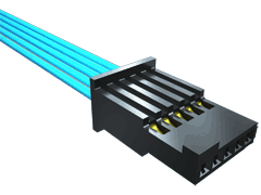 .050" Tiger Eye™ Single Row Discrete Wire Cable Assembly, Teflon™ Fluoropolymer Wire, Socket