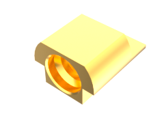 50 Ohm SMP Plug, Edge Mount, 40 GHz