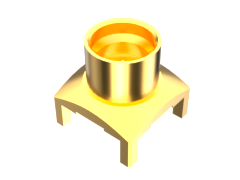 50 Ohm SMP Plug, Through-hole, 40 GHz