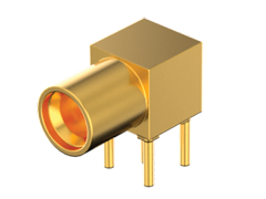 50 Ohm SMPM Plugs to 65 GHz, Right-Angle