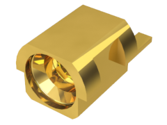 50 Ohm SMPM Plugs to 65 GHz, Edge Mount