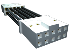 .100" Mini Mate® Universal Double Row Discrete Wire Cable Assembly, Socket