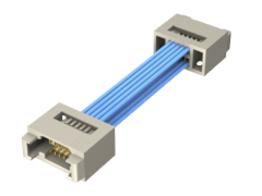 1.00 mm Micro Mate™ Double Row Discrete Wire Cable Assembly, Teflon™ Fluoropolymer Wire, Terminal