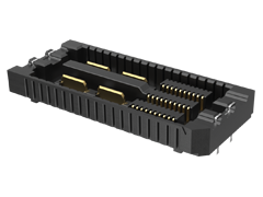 IN DEVELOPMENT: 0.635 mm AcceleRate® mP High-Density, High-Speed Power/Signal Terminal