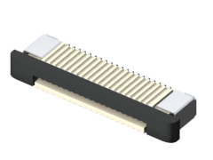 Zero Insertion Force Connector for FFC, 0.50 mm (.0197") Pitch